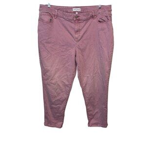 Lane Bryant Womens Pink Denim Jeans Size 22